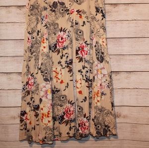 V Christina Floral Maxi Skirt